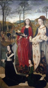 Portinari Altaarstuk: de Aanbidding van de Herders (detail) door Hugo van der Goes