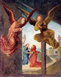 De Aanbidding der Wijzen (detail), 15e eeuw door Hugo van der Goes