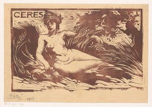 Ceres door Huib Luns (signed by artist)