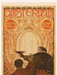 Affiche voor de tentoonstelling Amsterdam 1275-1925