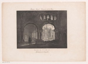 Decorstuk voor de opera Robert le diable door Huib van Hove Bz