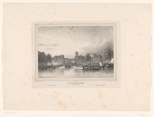 Gezicht op de oude haven te Rotterdam (Gezigten der Stad Rotterdam)
