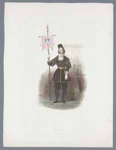 Man in historisch kostuum