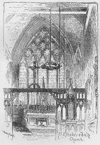 St. Etheldredas kerk, 1890 door Hume Nisbet