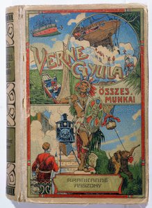 Omslag van Mevrouw Branican door Jules Verne (1828-1905), begin 20e eeuw door Hungarian School