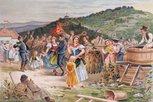 Festival ter viering van de wijnoogst in Hongarije door Hungarian School