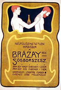 Hongaarse advertentie voor Eau de Toilette Brazay, c.1900
