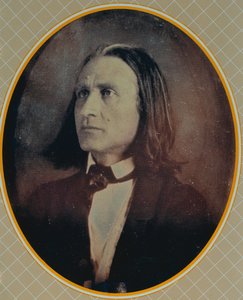 Reproductie van een daguerreotype van Franz Liszt (1811-86) genomen ca. 1856