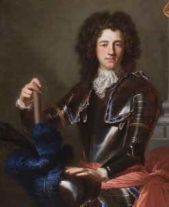 Detail van portret van Henry Bentinck, later 1e Hertog van Portland, 1699 door Hyacinthe Francois Rigaud