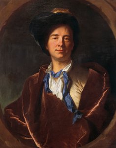 Portret van Bernard Le Bovier de Fontenelle door Hyacinthe Francois Rigaud