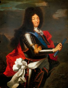 Portret van Lodewijk XIV van Frankrijk door Hyacinthe Francois Rigaud