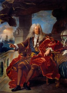 Portret van de bankier Samuel Bernard (1651-1739) door Hyacinthe Francois Rigaud