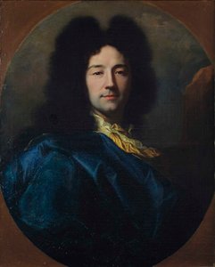 Zelfportret, ook wel bekend als het Blauwe Mantelportret door Hyacinthe François Honoré Rigaud