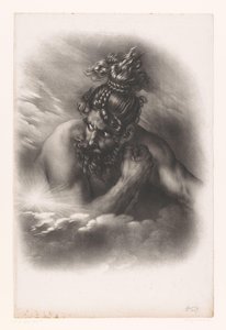Swaran, de verslagen koning van Lochlin door Hyacinthe Louis Victor Jean Baptiste Aubry Lecomte