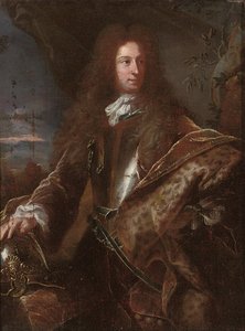 Portret van een heer, traditioneel geïdentificeerd als John Churchill, 1e hertog van Marlborough door Hyacinthe Francois Rigaud