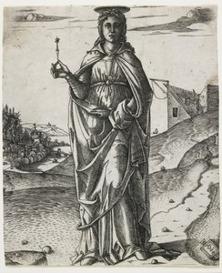 Sint Lucia, c.1510 (gravure) door I.I.C.A. Master