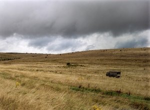 Grafheuvel op Salisbury Plain, Wiltshire, 1999