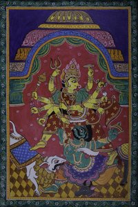 Durga verslaat de demon