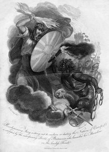 Revolutionaire woede die eropuit trekt om de naties van Europa te onderwerpen of te vernietigen, 1816
