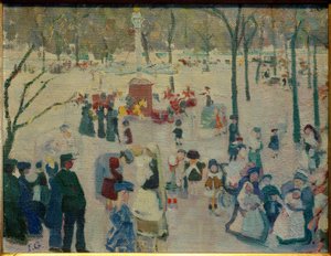 Speelplaats in Jardin du Luxembourg door Ida Gerhardi