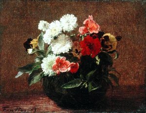 Bloemen in een Aarden Pot