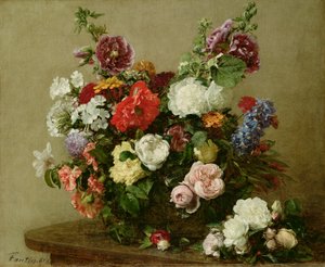Franse rozen en pioenen, 1881