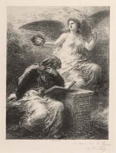 Glorie, 1890 door Ignace Henri Jean Fantin Latour