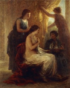 La Toilette door Ignace Henri Jean Fantin Latour