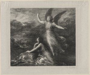 Le Paradis et la Peri, 1884 door Ignace Henri Jean Fantin Latour