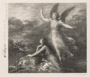 Le Paradis et la Péri door Ignace Henri Jean Fantin Latour