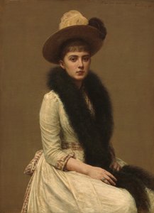 Portret van Sonia door Ignace Henri Jean Fantin Latour