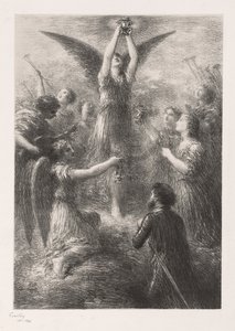 Prelude tot Lohengrin, 1898 door Ignace Henri Jean Fantin Latour