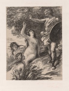 Siegfried en de Dochters van de Rijn door Ignace Henri Jean Fantin Latour