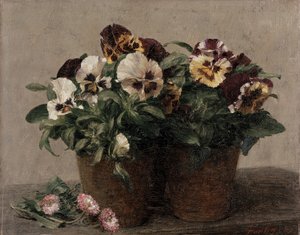 Stilleven van Viooltjes en Madeliefjes, 1889