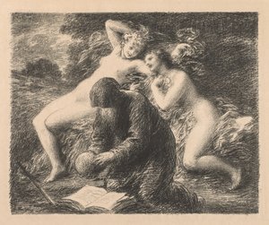 Verleiding van St. Antonius, 1893 door Ignace Henri Jean Fantin Latour