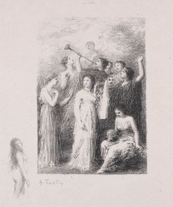De Blinden door Ignace Henri Jean Fantin Latour