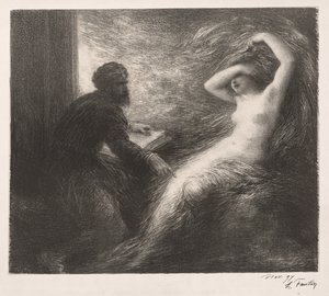 De Evocatie van Kundry door Ignace Henri Jean Fantin Latour