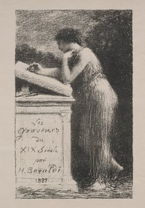 De lithografie, 1887 door Ignace Henri Jean Fantin Latour