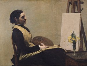 De Studie door Ignace Henri Jean Fantin Latour