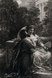 Trojans in Carthago, Act III door Ignace Henri Jean Fantin Latour