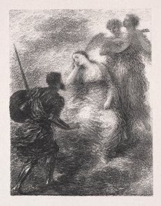 Visioen, 1895 door Ignace Henri Jean Fantin Latour