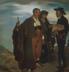 De burgemeester van Torquemada en zijn raadsleden door Ignacio Zuloaga y Zabaleta