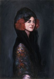 Portret van een Elegante Dame