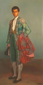 Portret van de Torero Rafael Albaicin door Ignacio Zuloaga y Zabaleta