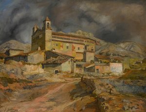 De Kerk van Maluenda, ca. 1924 door Ignacio Zuloaga y Zabaleto