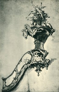 Ontwerp voor een preekstoel, midden-late 18e eeuw, 1943