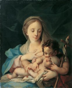Maria met het kind en de Johannesjongen door Ignaz Stern