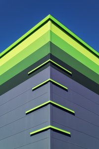 Moderne groene geometrie door Igor Bakotic