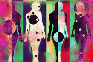 Levendige gesplitste figuren