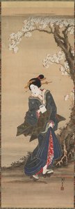 Courtisane door Ikeda Eisen